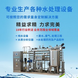 按需制造大型商用工业纯水设备 深圳RO反渗透过滤EDI纯水设备厂家